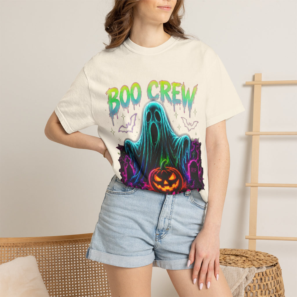 Boo Crew Halloween T-Shirt — Spooky All Day Ghost & Pumpkin Tee