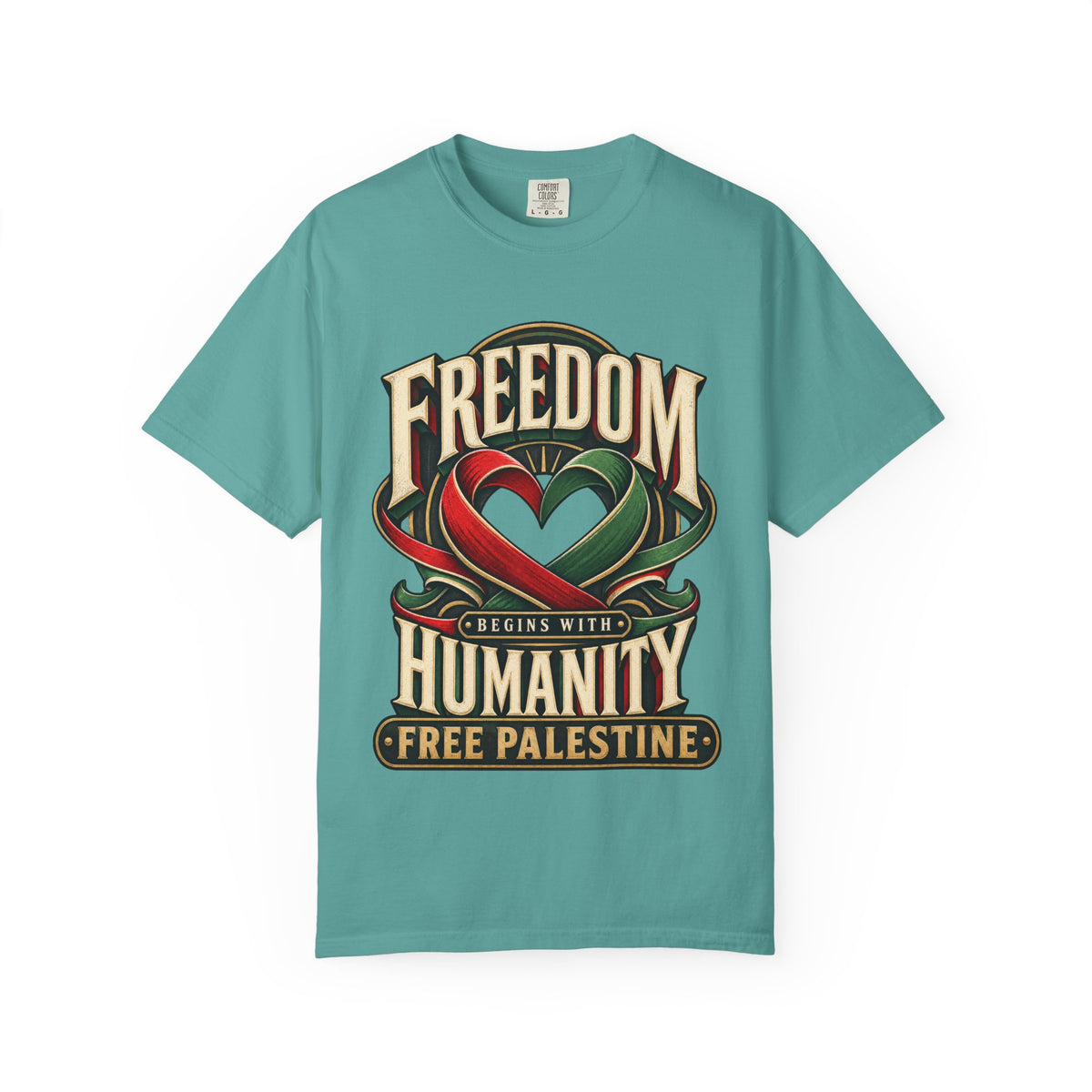 Freedom Begins With Humanity "Free Palestine" T-Shirt