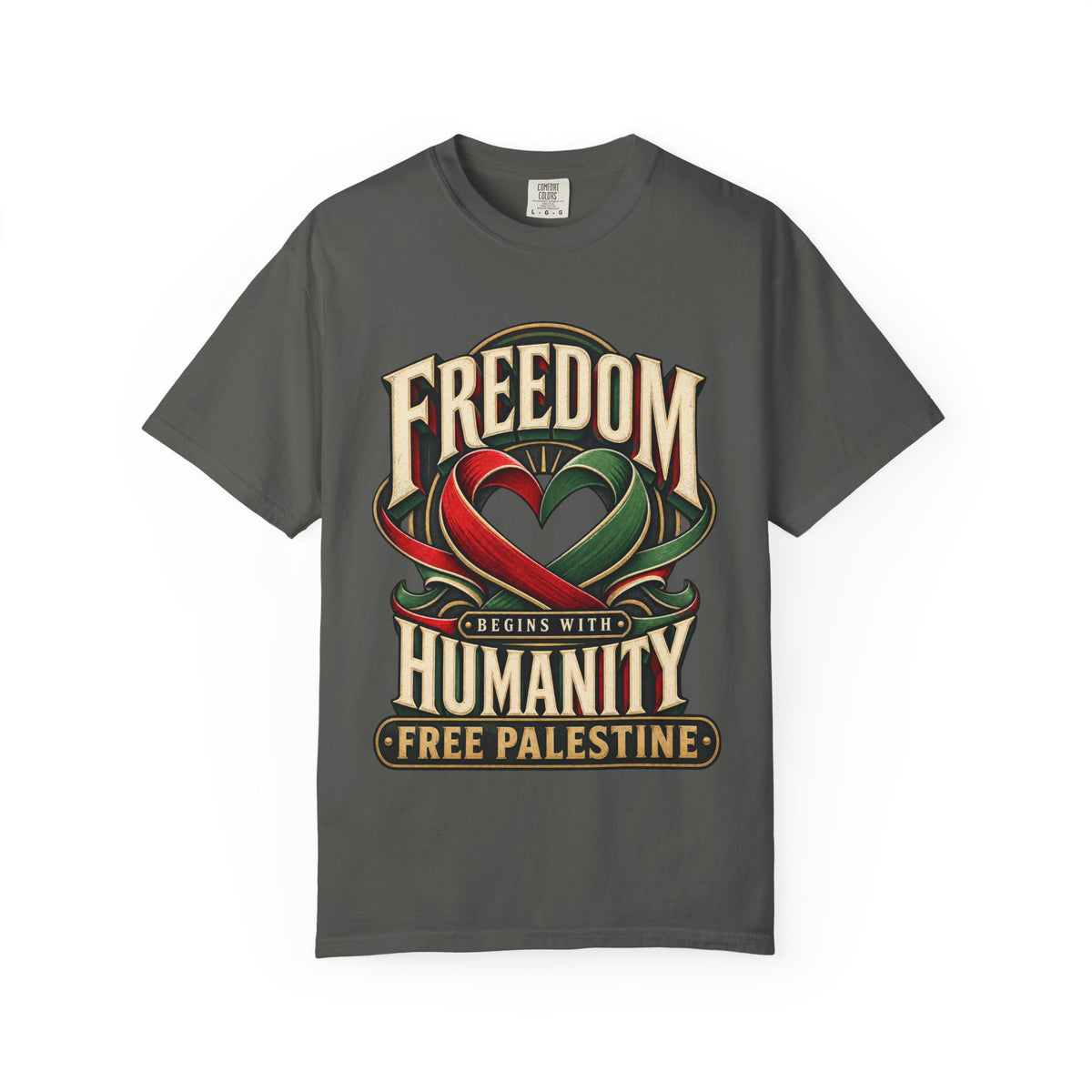 Freedom Begins With Humanity "Free Palestine" T-Shirt