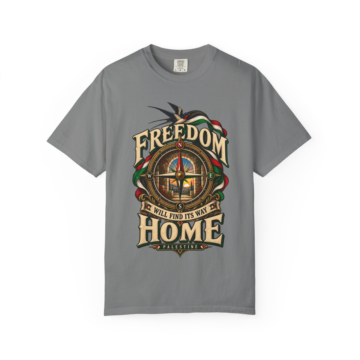 Freedom Will Find Its Way Home T-Shirt — Free Palestine Graphic T-Shirt
