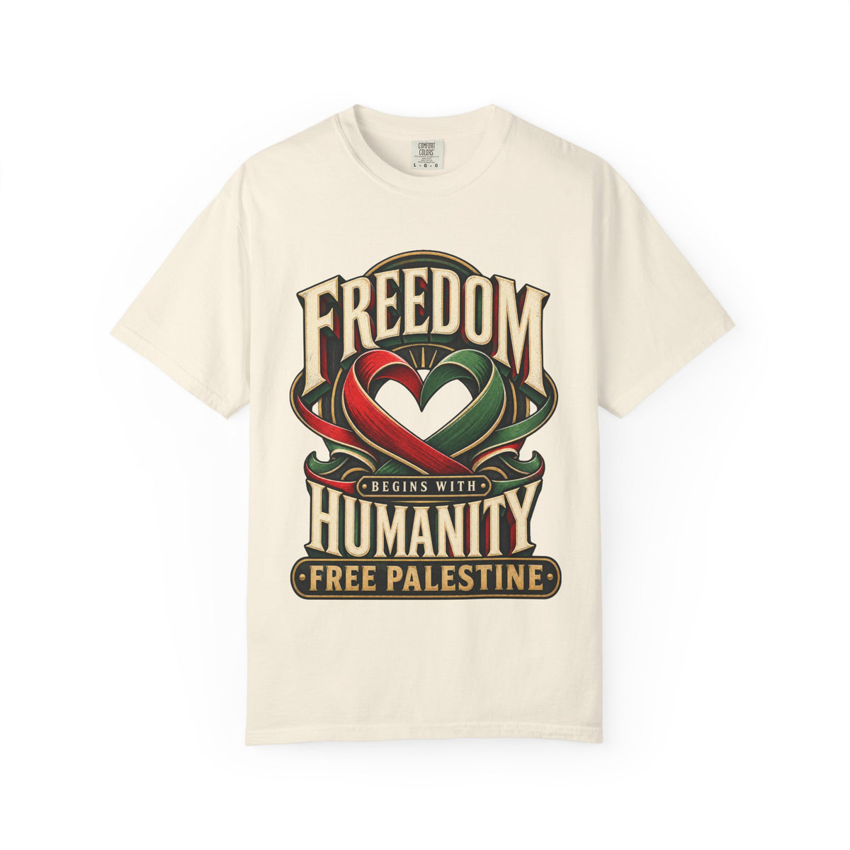 Freedom Begins With Humanity "Free Palestine" T-Shirt