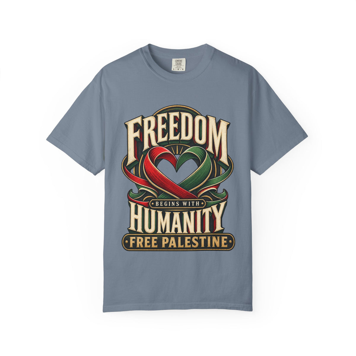 Freedom Begins With Humanity "Free Palestine" T-Shirt