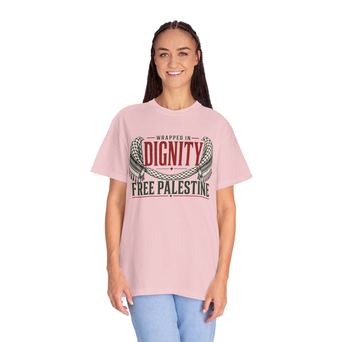Wrapped in Dignity "Free Palestine" T-Shirt - UNISEX Tee