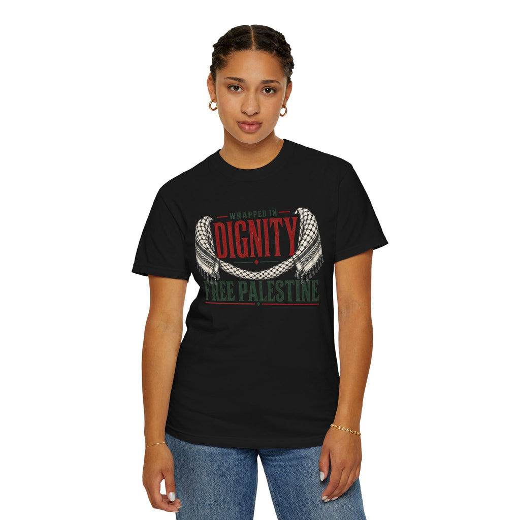 Wrapped in Dignity "Free Palestine" T-Shirt - UNISEX Tee