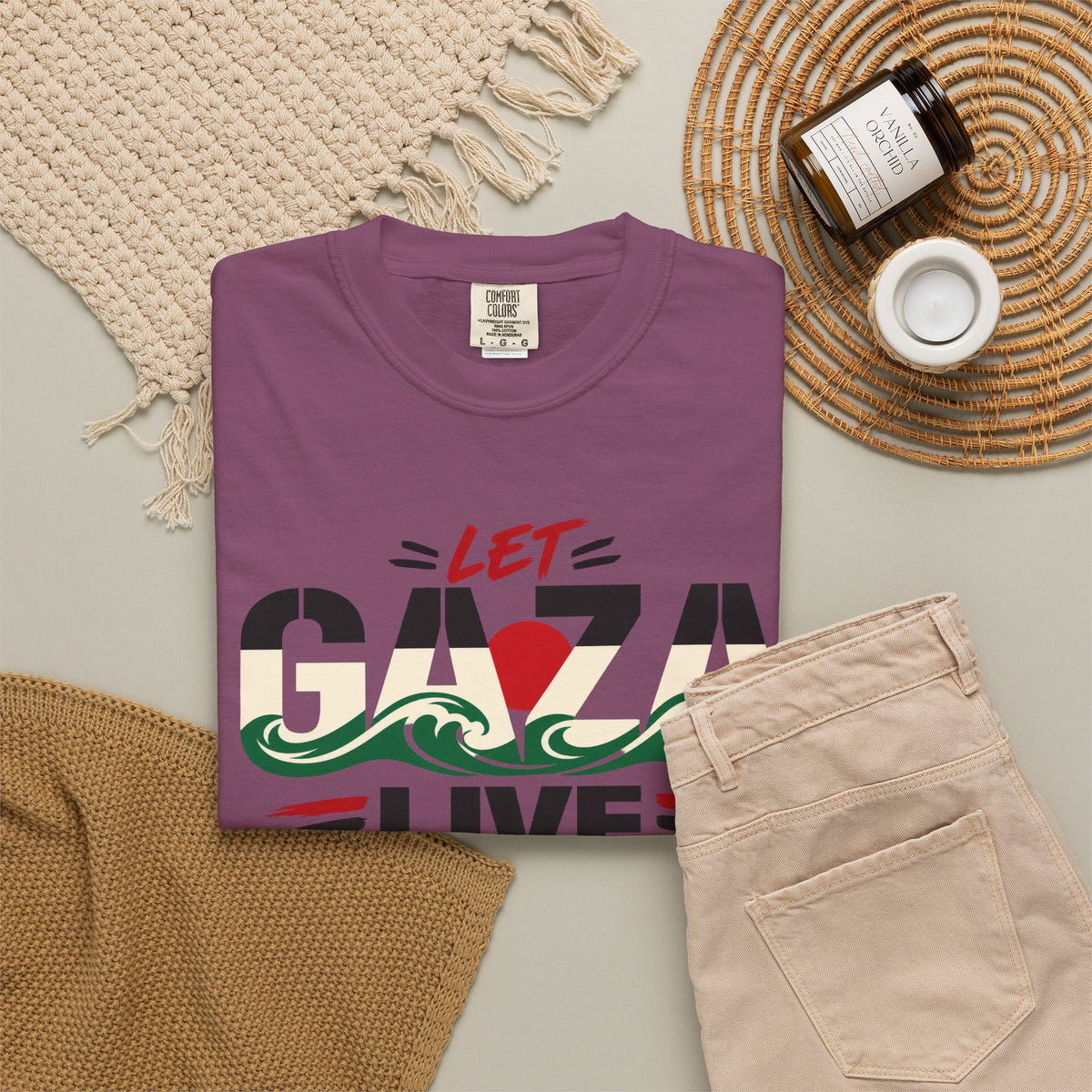 Let Gaza Live T-Shirt — Palestine Support Graphic Tee