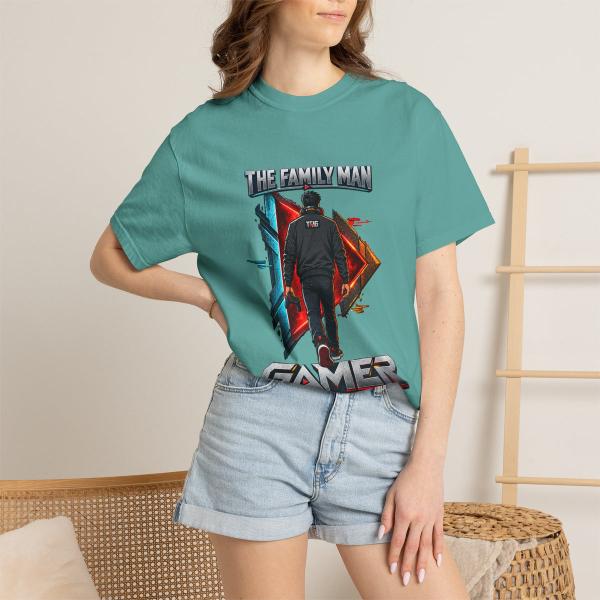 Gamer 'The Family Man' Graphic T‑Shirt
