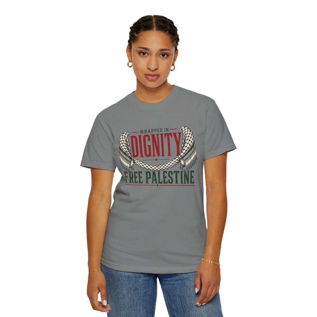 Wrapped in Dignity "Free Palestine" T-Shirt - UNISEX Tee