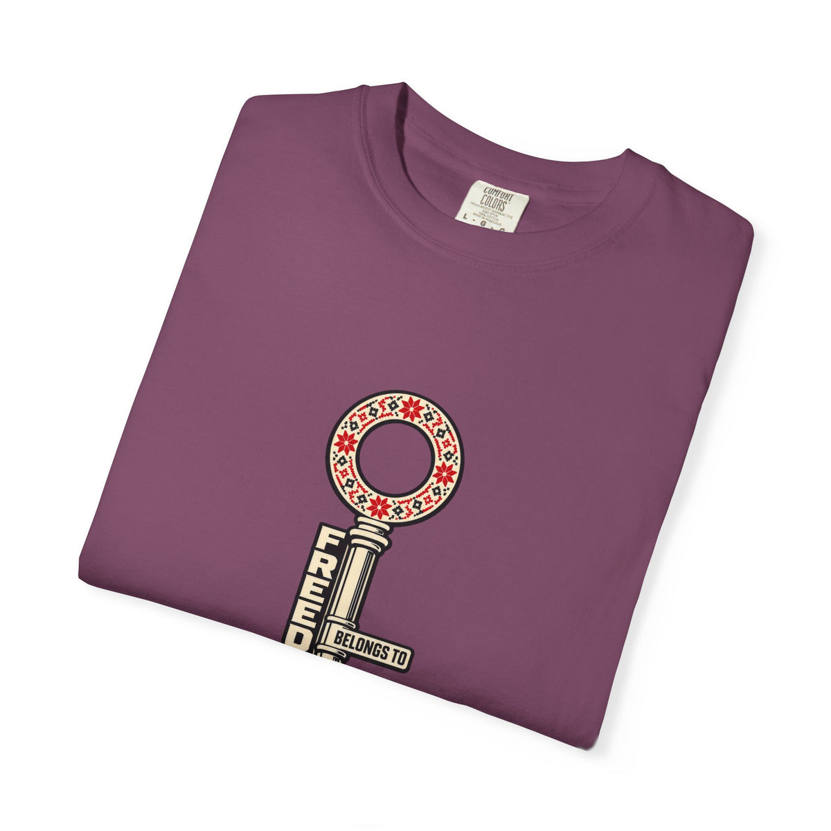 Palestine Freedom Key T-Shirt — Retro Solidarity Graphic Tee