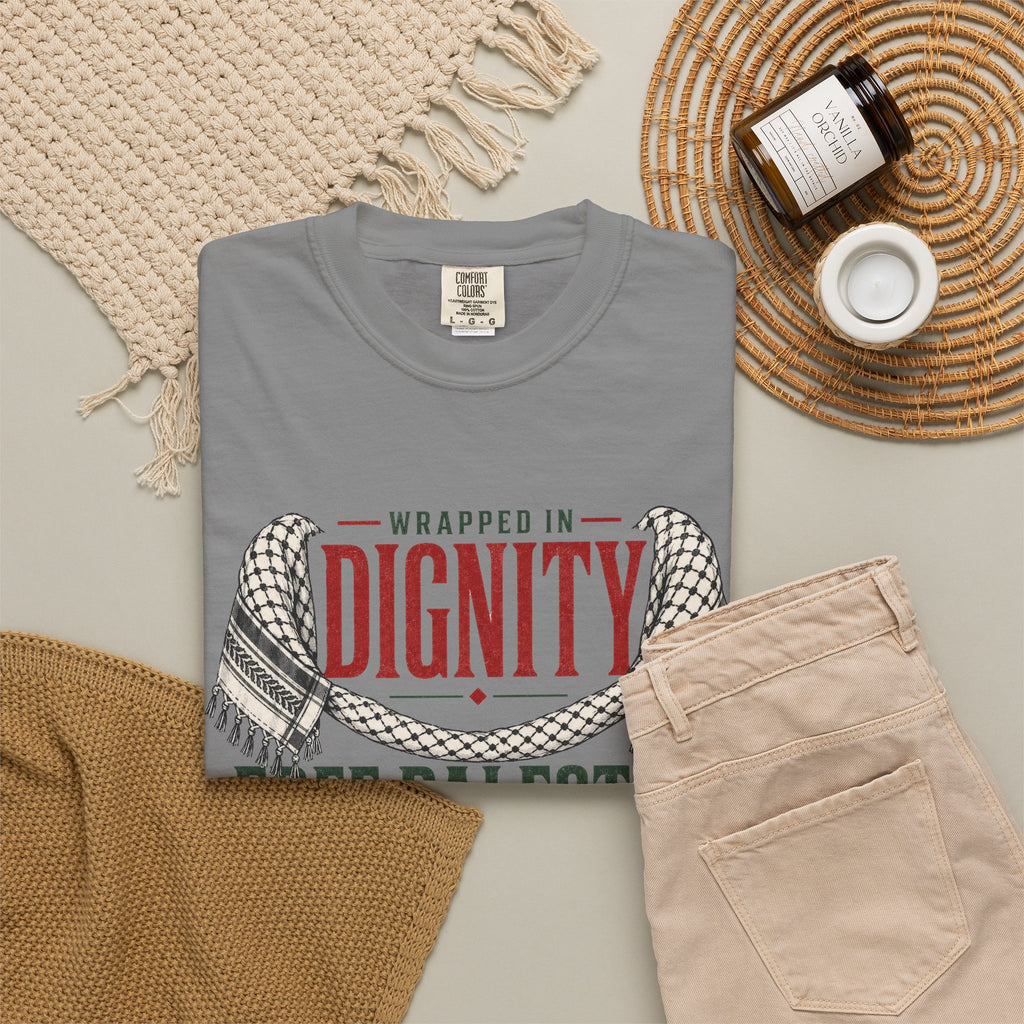 Wrapped in Dignity "Free Palestine" T-Shirt - UNISEX Tee