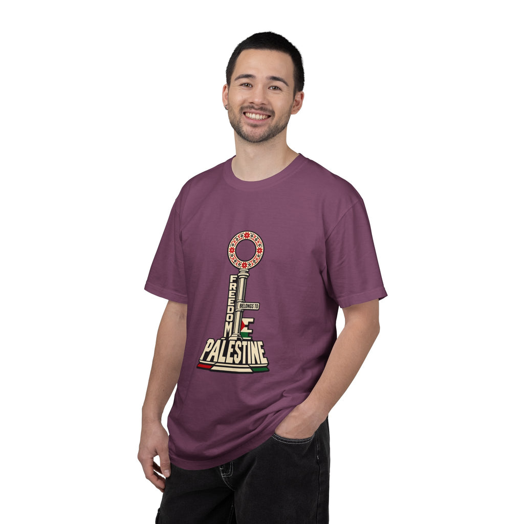 Palestine Freedom Key T-Shirt — Retro Solidarity Graphic Tee