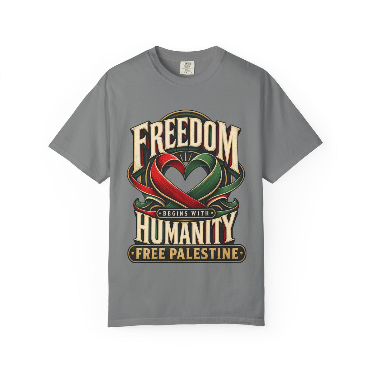 Freedom Begins With Humanity "Free Palestine" T-Shirt
