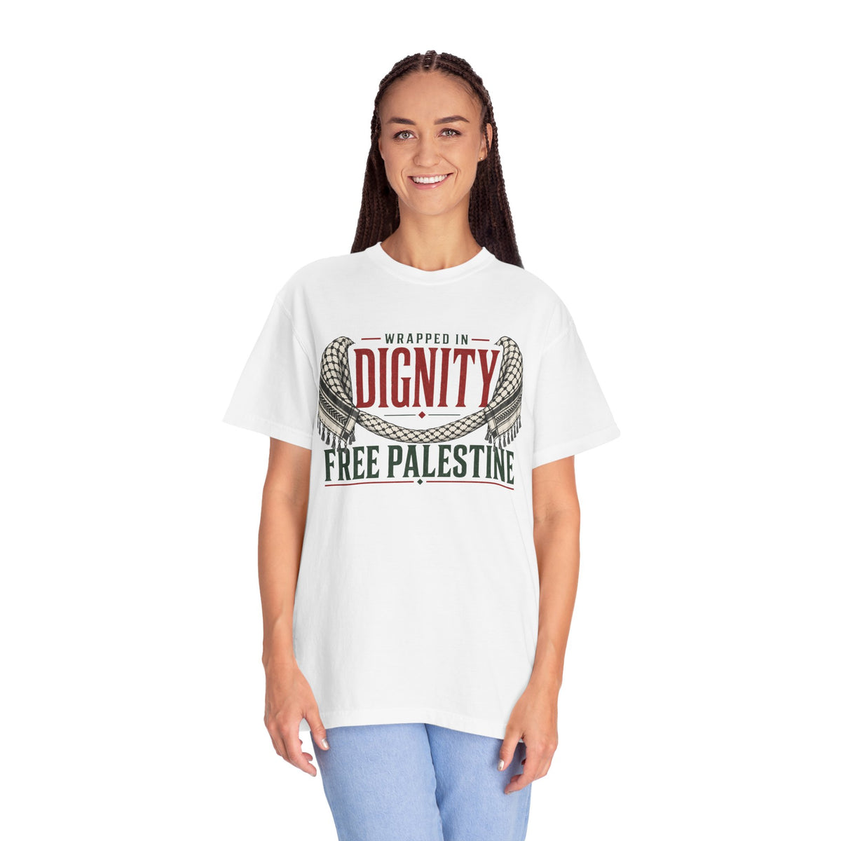 Wrapped in Dignity "Free Palestine" T-Shirt - UNISEX Tee