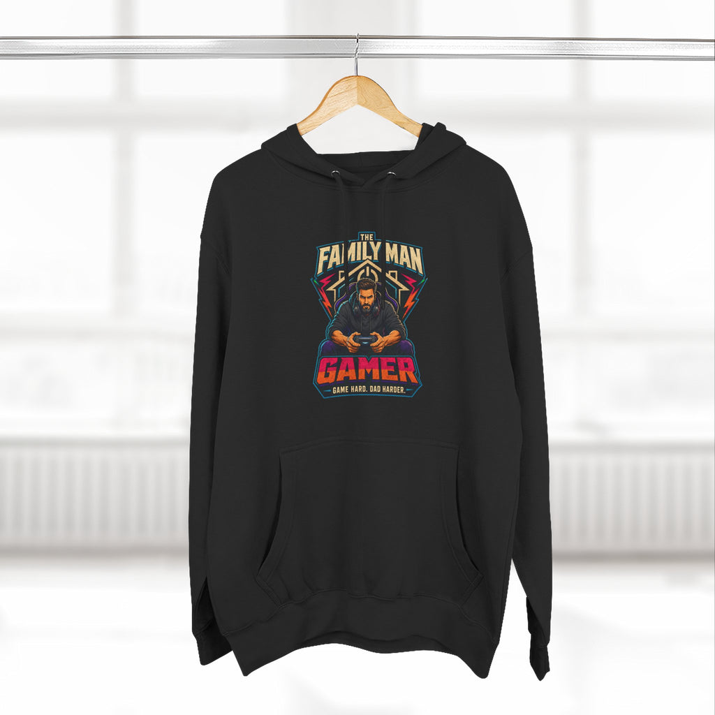 Sweat à capuche "Papa Gamer" — Pull graphique "Papa de famille et Gamer"