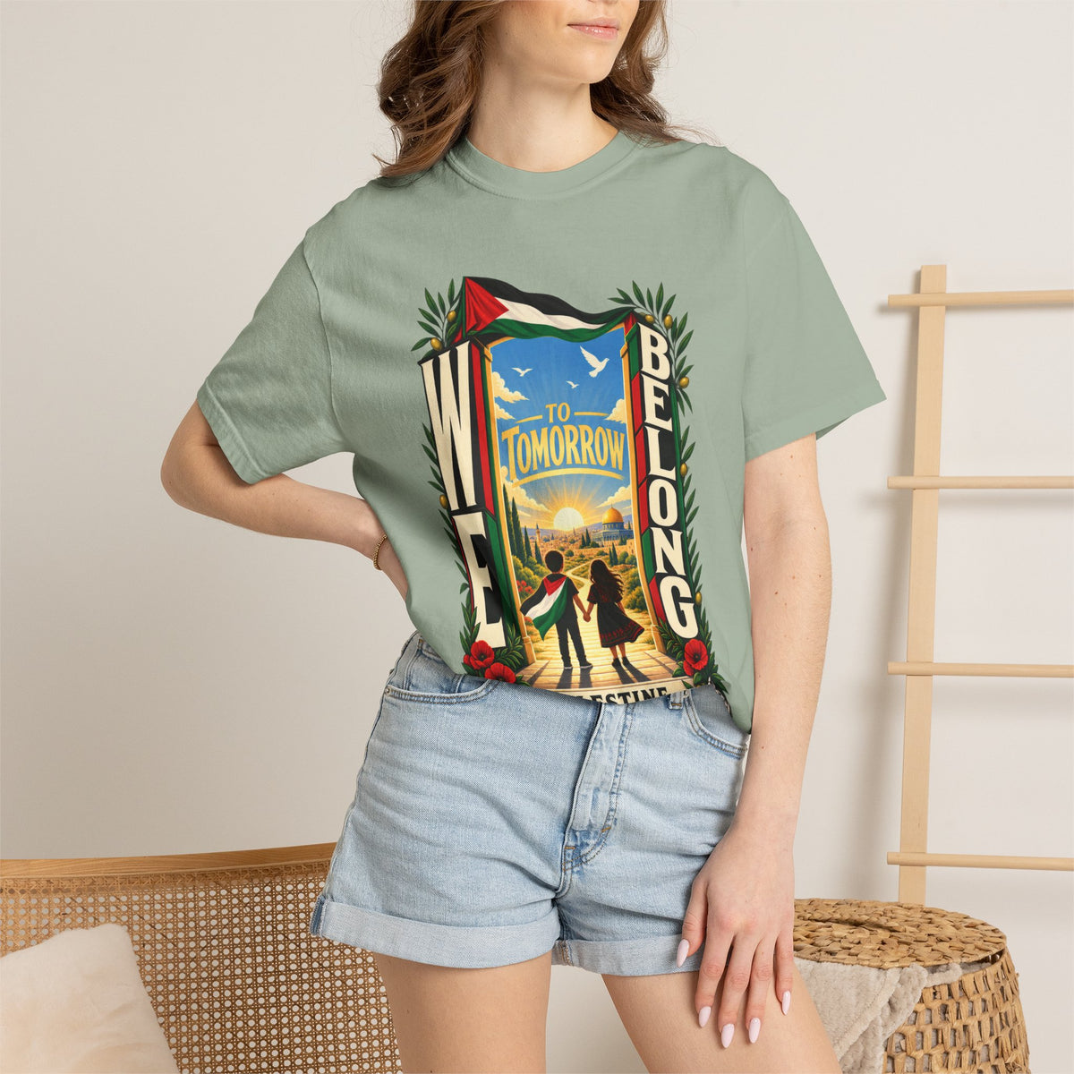 FREE Palestine "To Tomorrow We Belong" Graphic T-Shirt