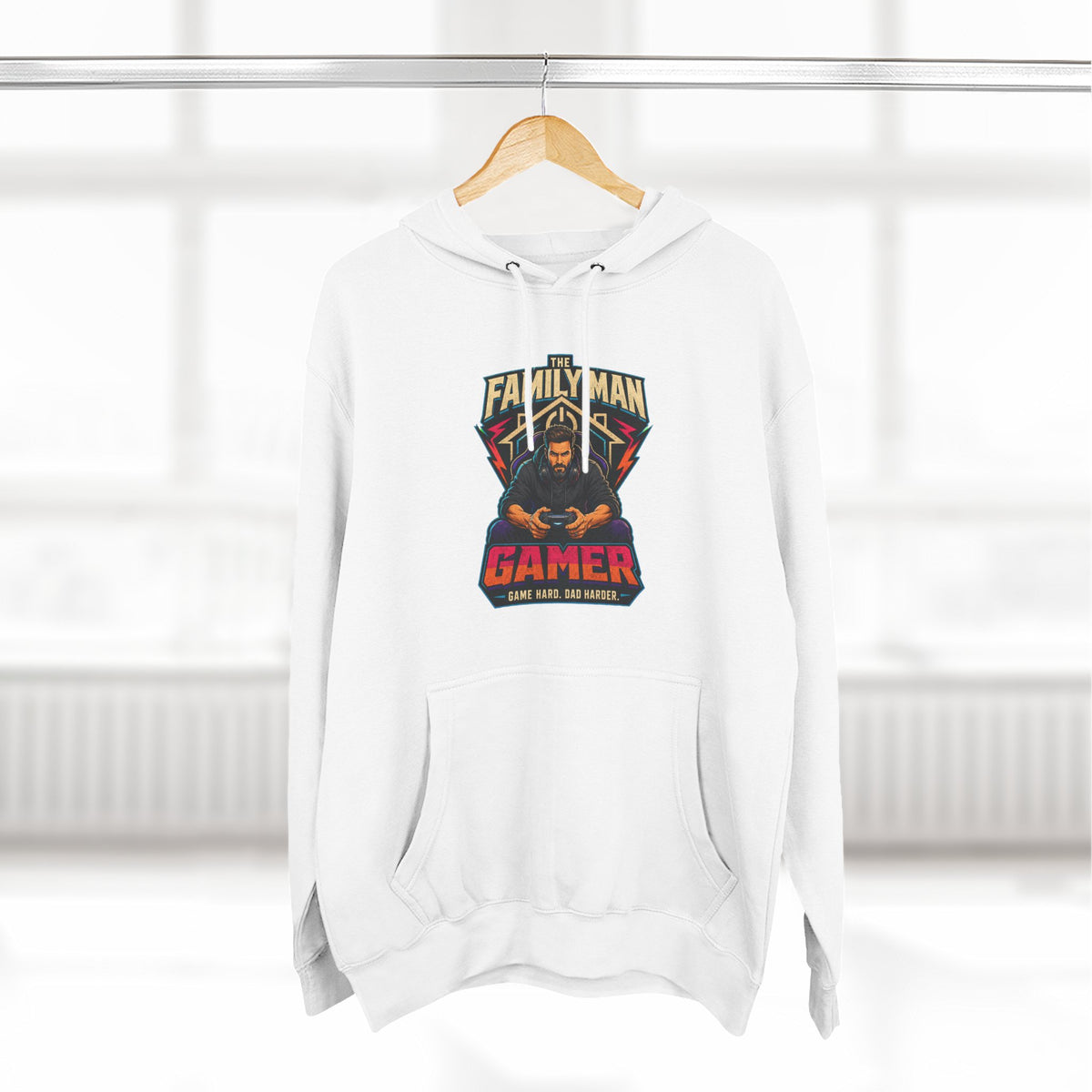 Sweat à capuche "Papa Gamer" — Pull graphique "Papa de famille et Gamer"