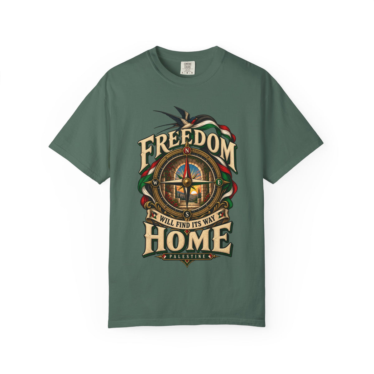 Freedom Will Find Its Way Home T-Shirt — Free Palestine Graphic T-Shirt