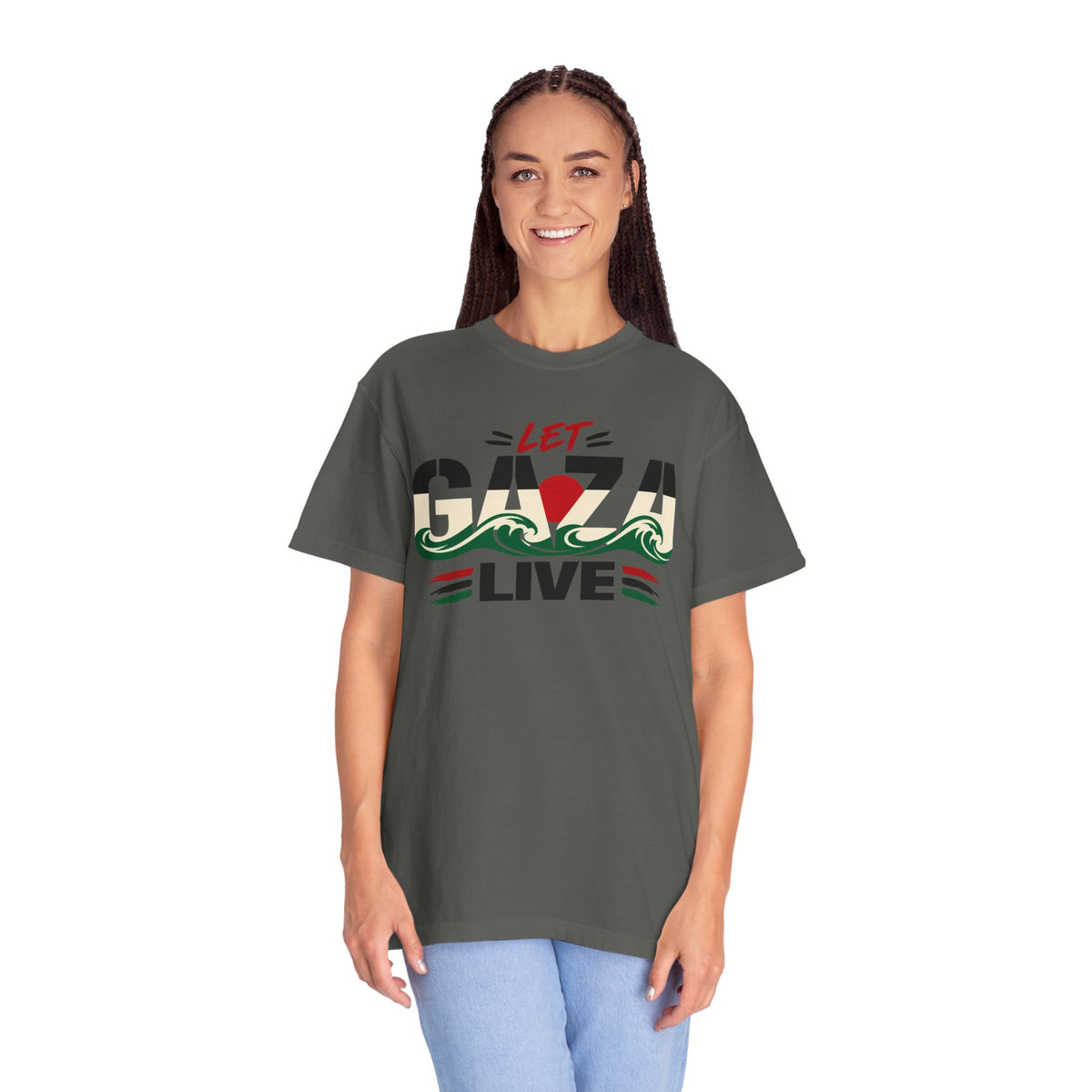 Let Gaza Live T-Shirt — Palestine Support Graphic Tee