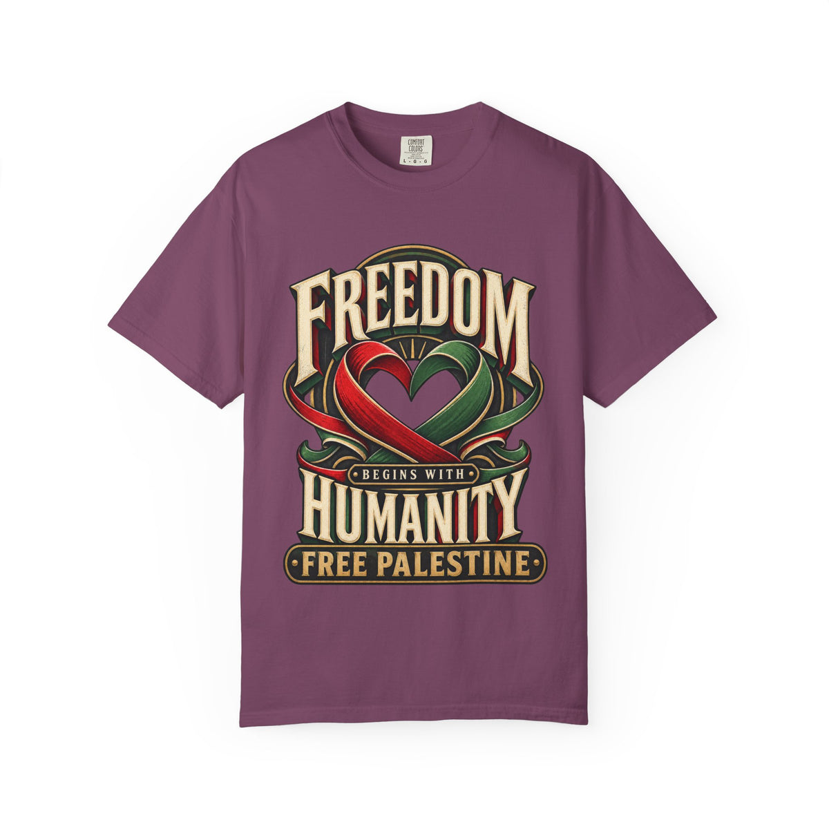 Freedom Begins With Humanity "Free Palestine" T-Shirt