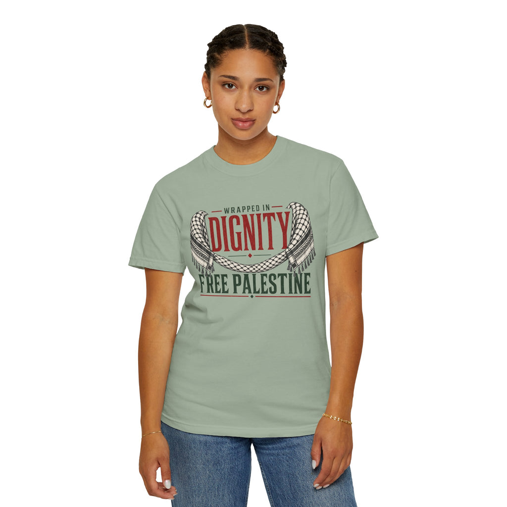 Wrapped in Dignity "Free Palestine" T-Shirt - UNISEX Tee
