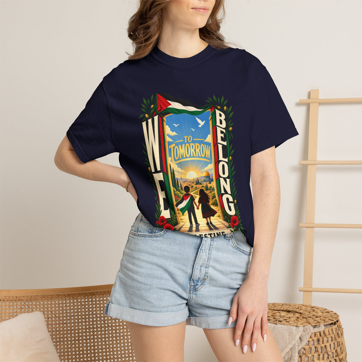 FREE Palestine "To Tomorrow We Belong" Graphic T-Shirt