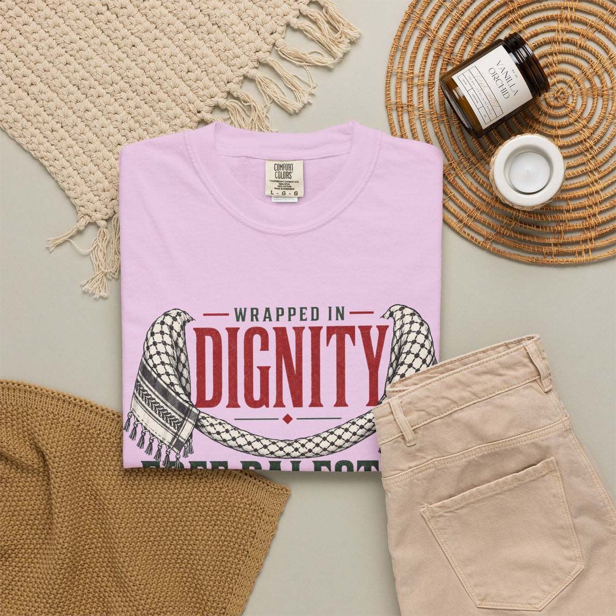 Wrapped in Dignity "Free Palestine" T-Shirt - UNISEX Tee