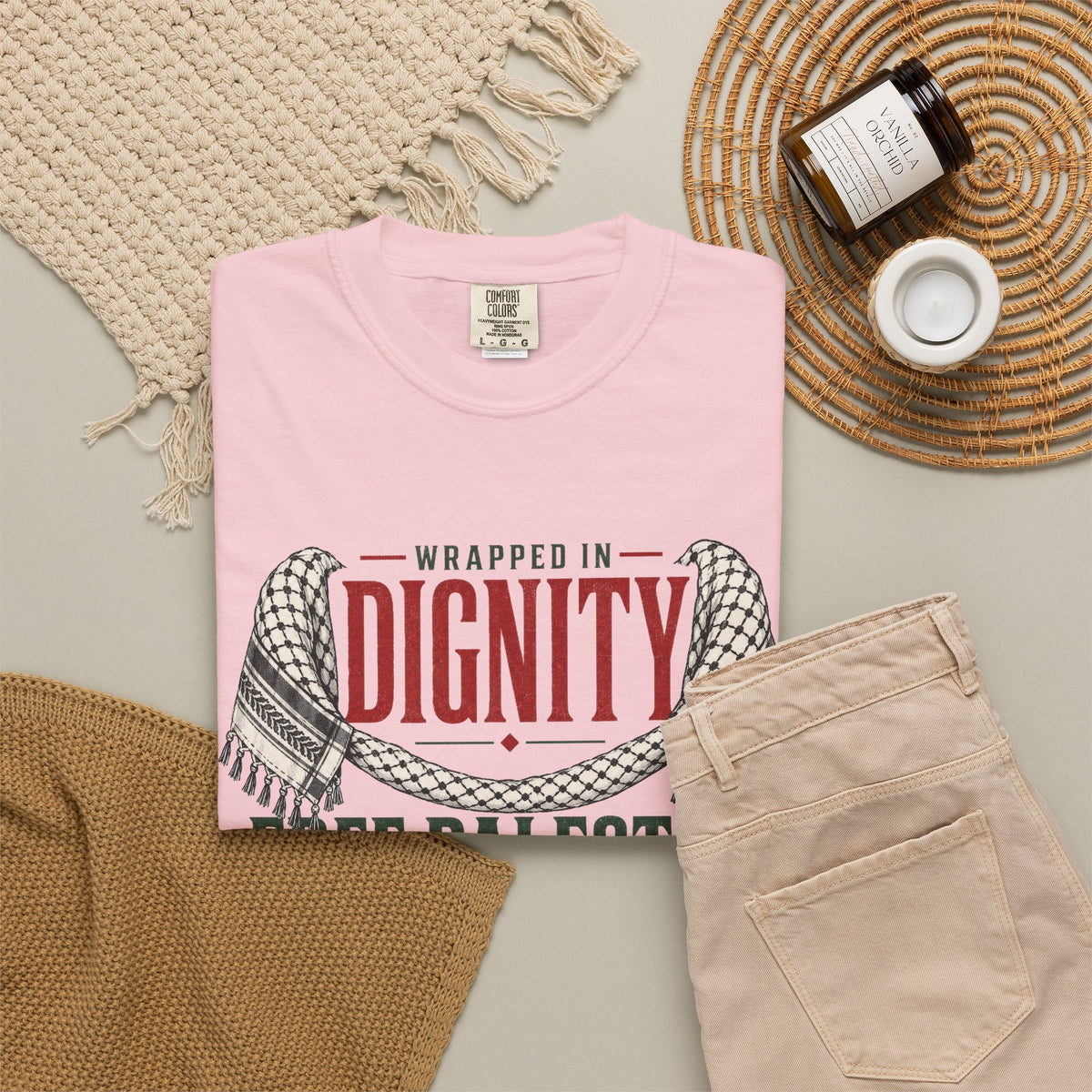 Wrapped in Dignity "Free Palestine" T-Shirt - UNISEX Tee