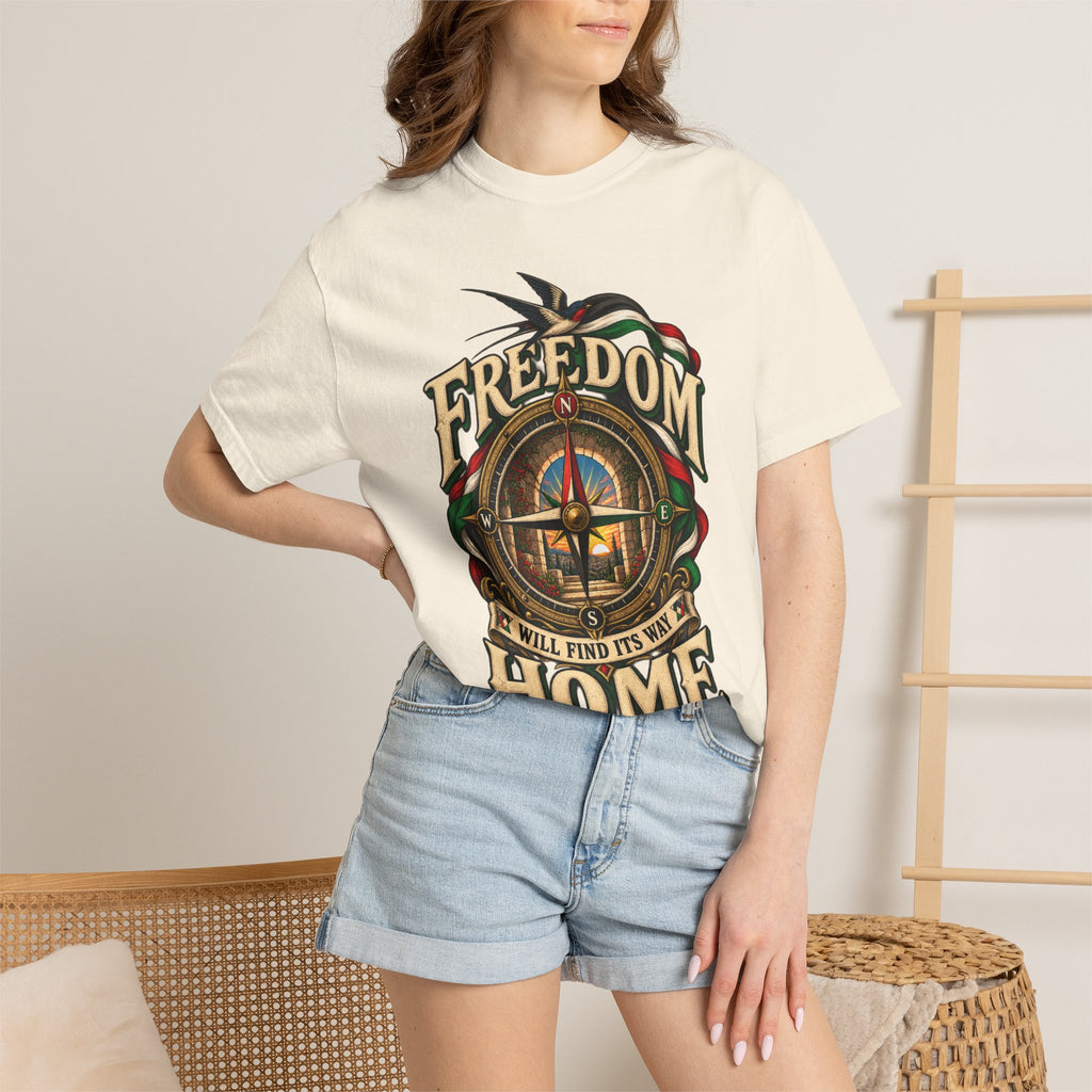 Freedom Will Find Its Way Home T-Shirt — Free Palestine Graphic T-Shirt