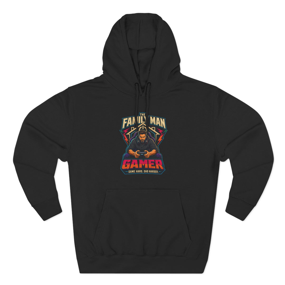 Sweat à capuche "Papa Gamer" — Pull graphique "Papa de famille et Gamer"