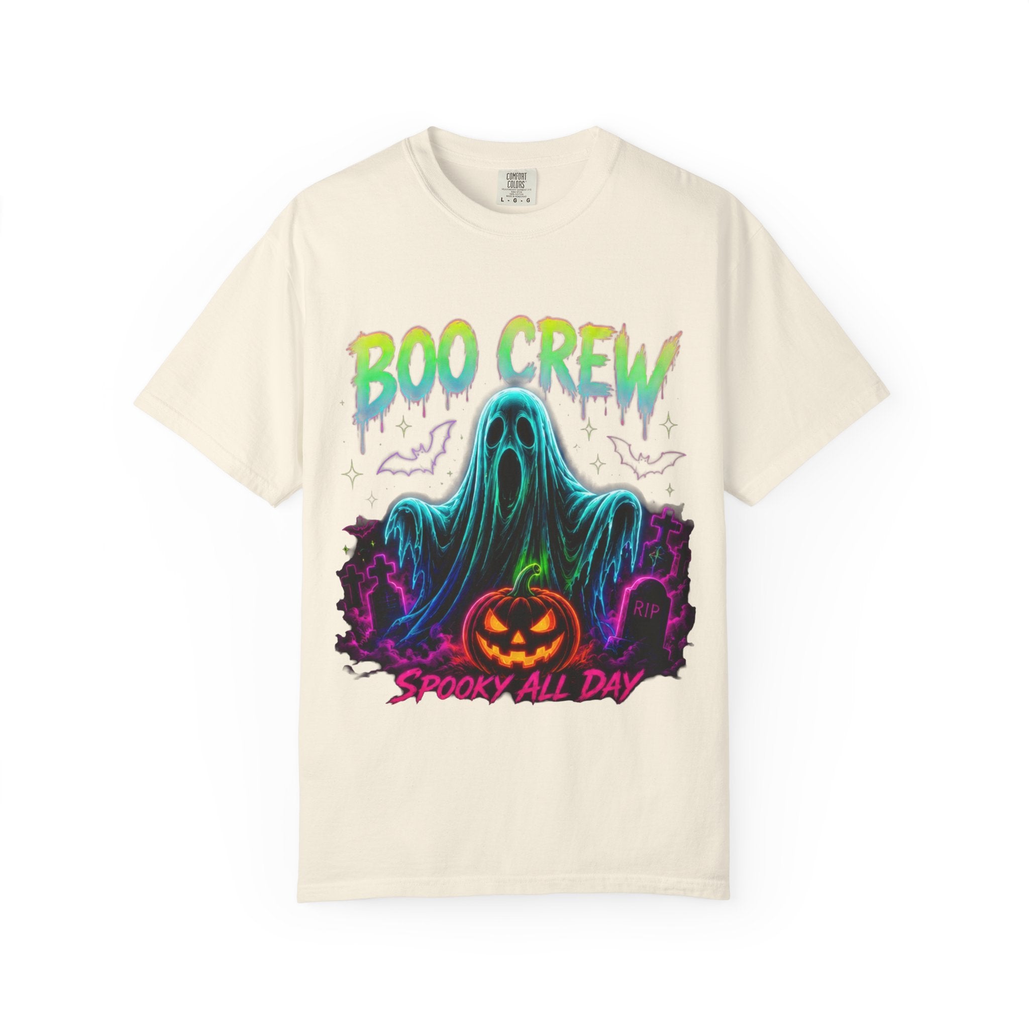 Boo Crew Halloween T-Shirt — Spooky All Day Ghost & Pumpkin Tee