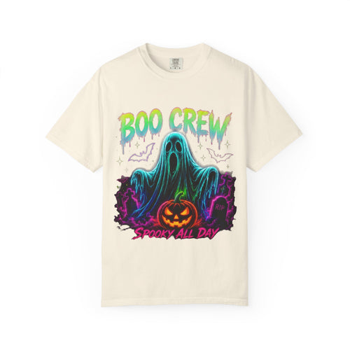 Boo Crew Halloween T-Shirt — Spooky All Day Ghost & Pumpkin Tee