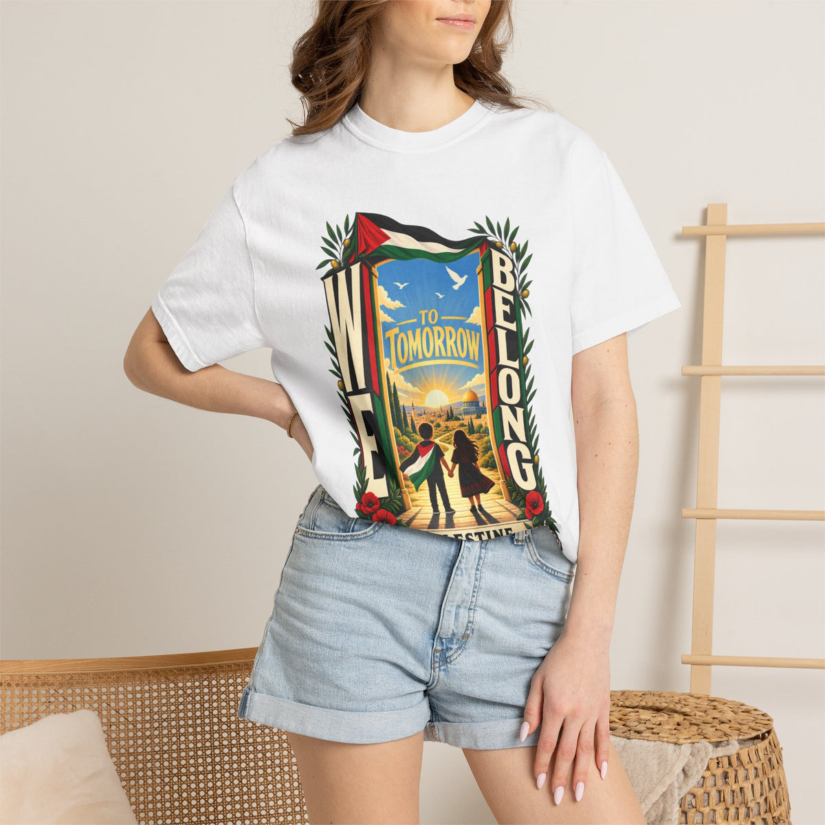 FREE Palestine "To Tomorrow We Belong" Graphic T-Shirt