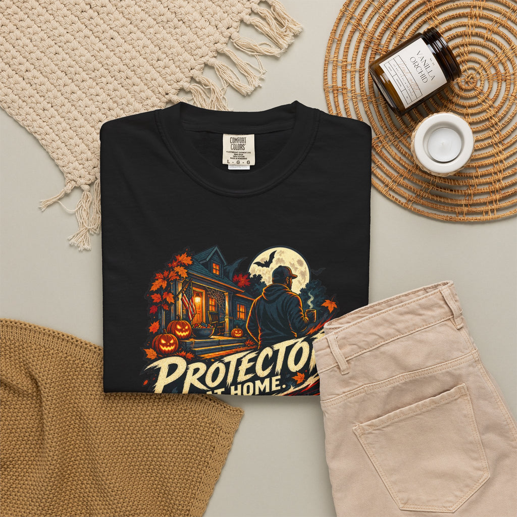 Halloween Gamer DAD Protector at Home - Nightmare in the Lobby T-Shirt