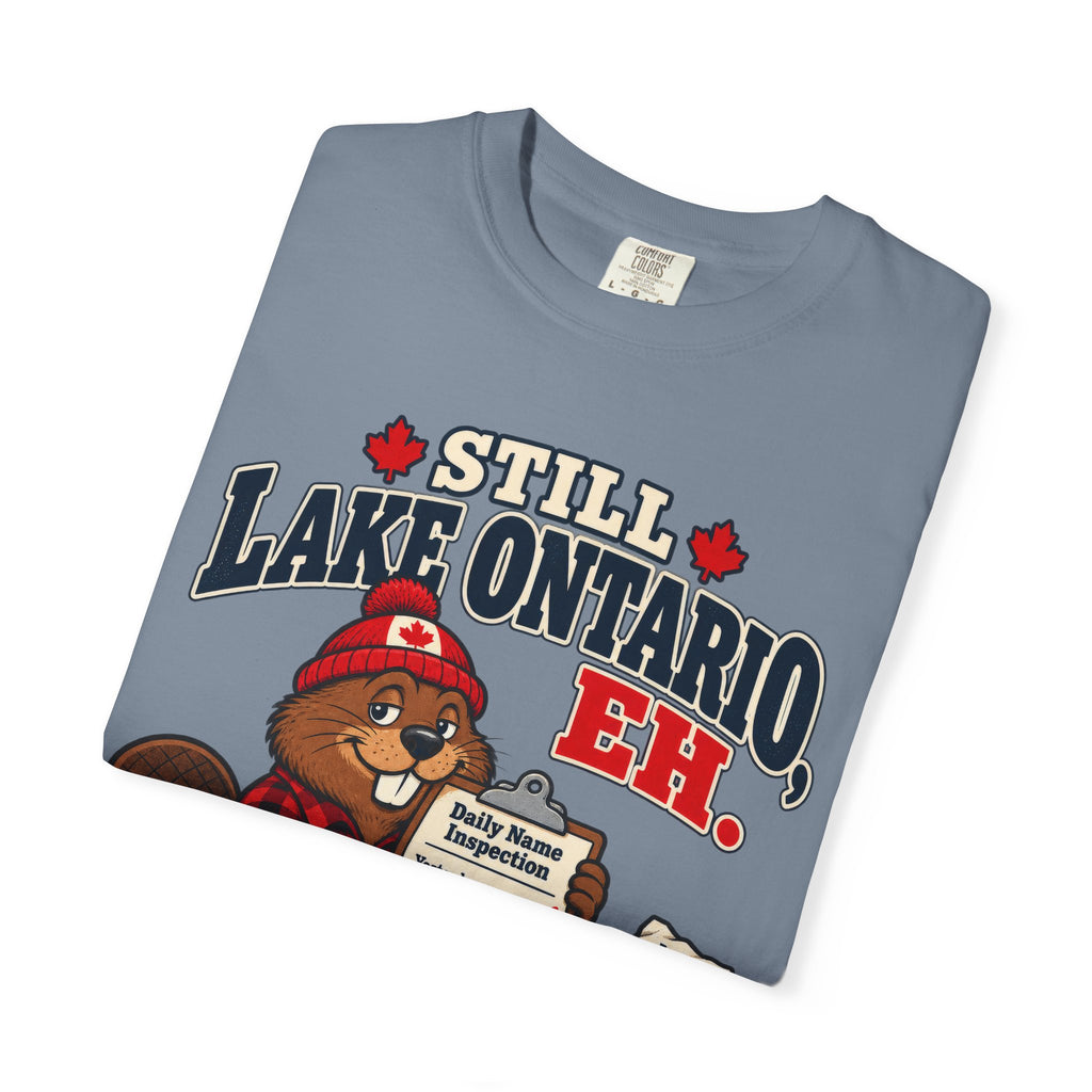 Still Lake Ontario, Eh T-Shirt — Cute Canadian Beaver Graphic Tee