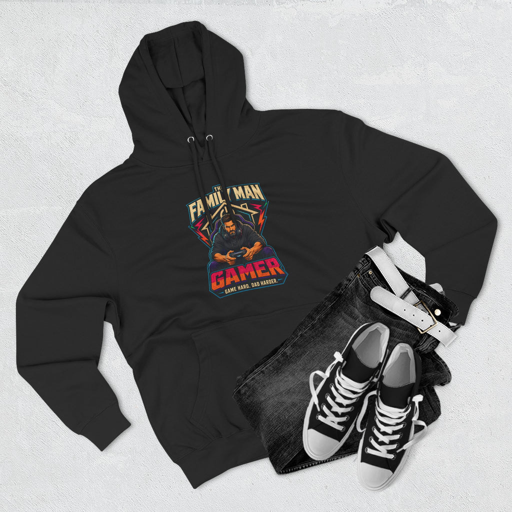 Sweat à capuche "Papa Gamer" — Pull graphique "Papa de famille et Gamer"