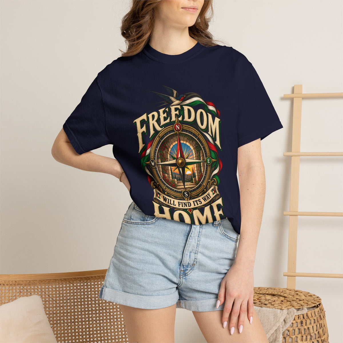 Freedom Will Find Its Way Home T-Shirt — Free Palestine Graphic T-Shirt