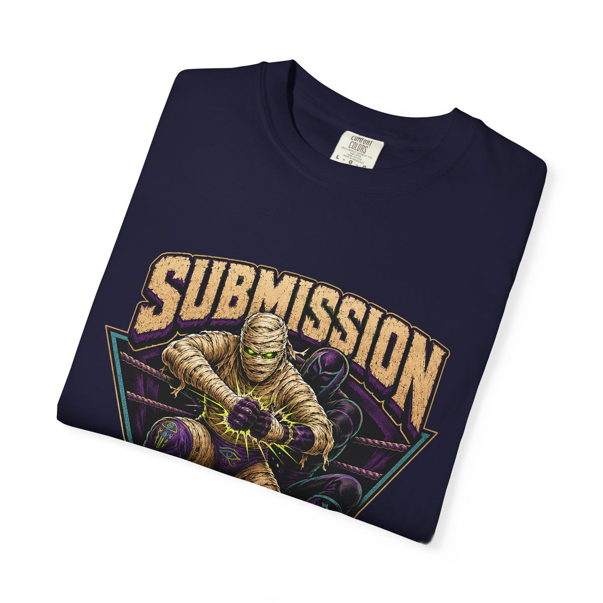 T-shirt « Submission Denied I Don't Quit » — T-shirt graphique de lutte pour Halloween
