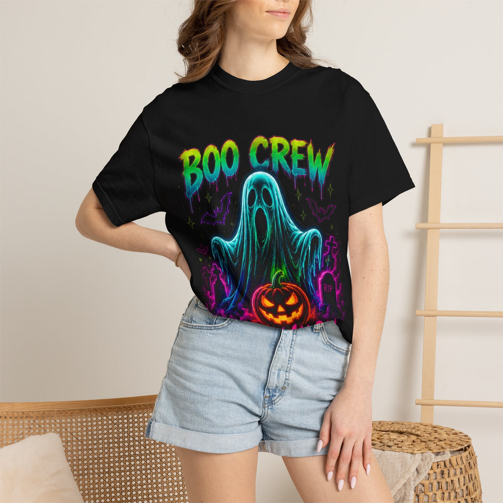 Boo Crew Halloween T-Shirt — Spooky All Day Ghost & Pumpkin Tee