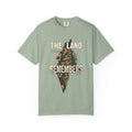 The Land Remembers T-Shirt — Memorial Floral Palestine Map Graphic