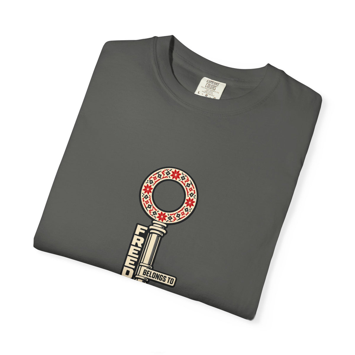 Palestine Freedom Key T-Shirt — Retro Solidarity Graphic Tee