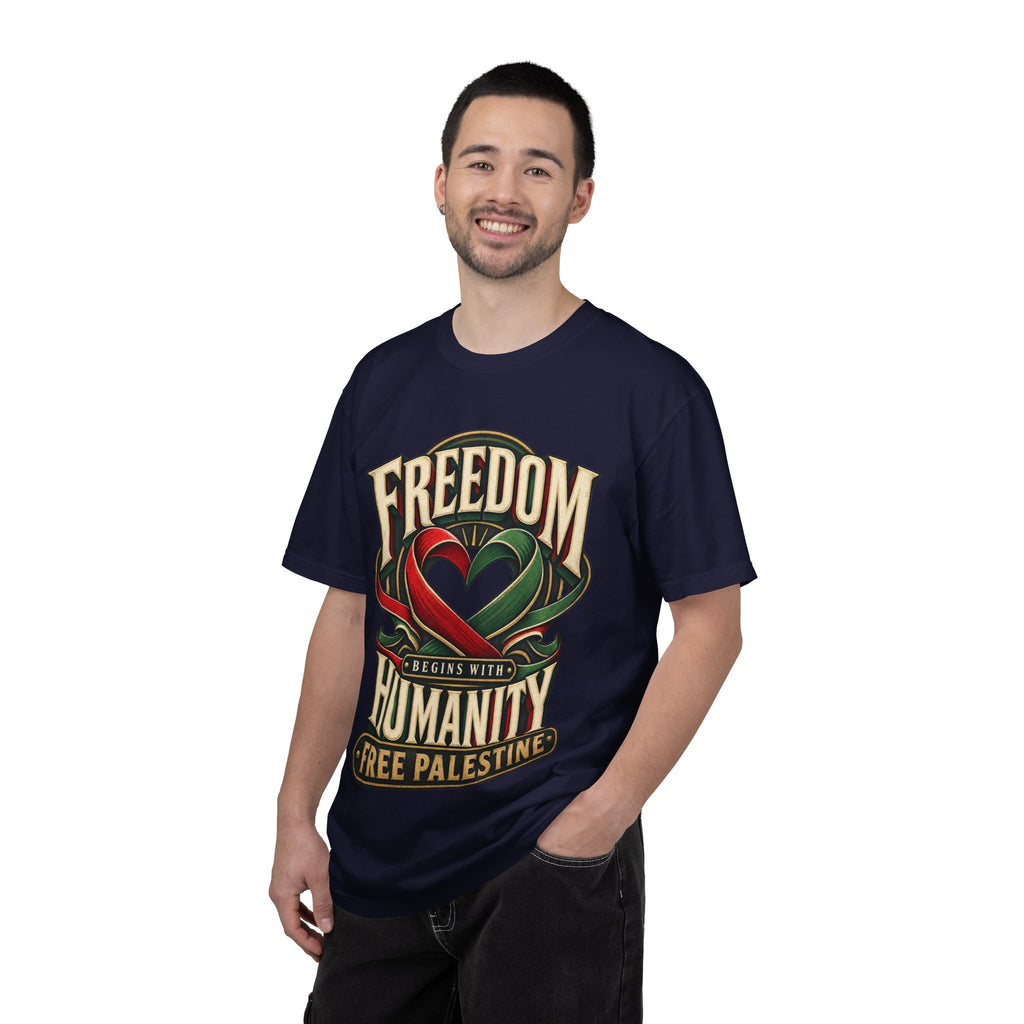 Freedom Begins With Humanity "Free Palestine" T-Shirt