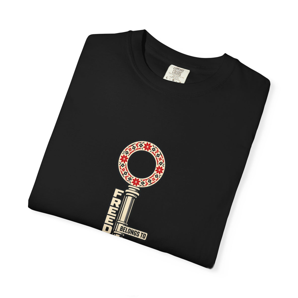 Palestine Freedom Key T-Shirt — Retro Solidarity Graphic Tee