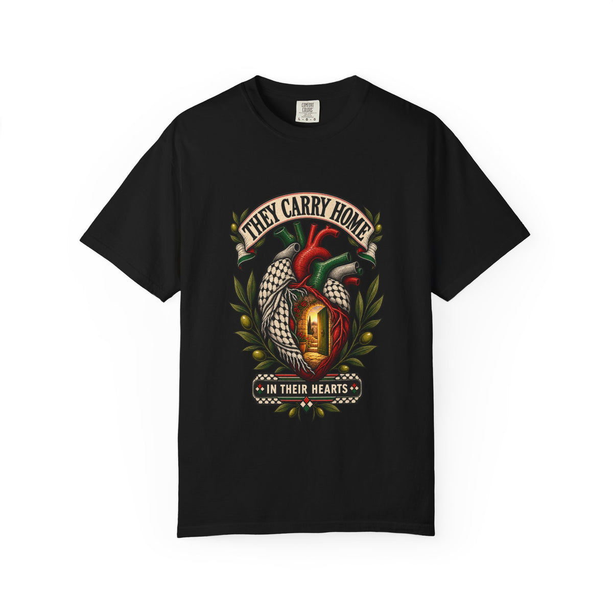 They Carry Home Heart T-Shirt — Free Palestine