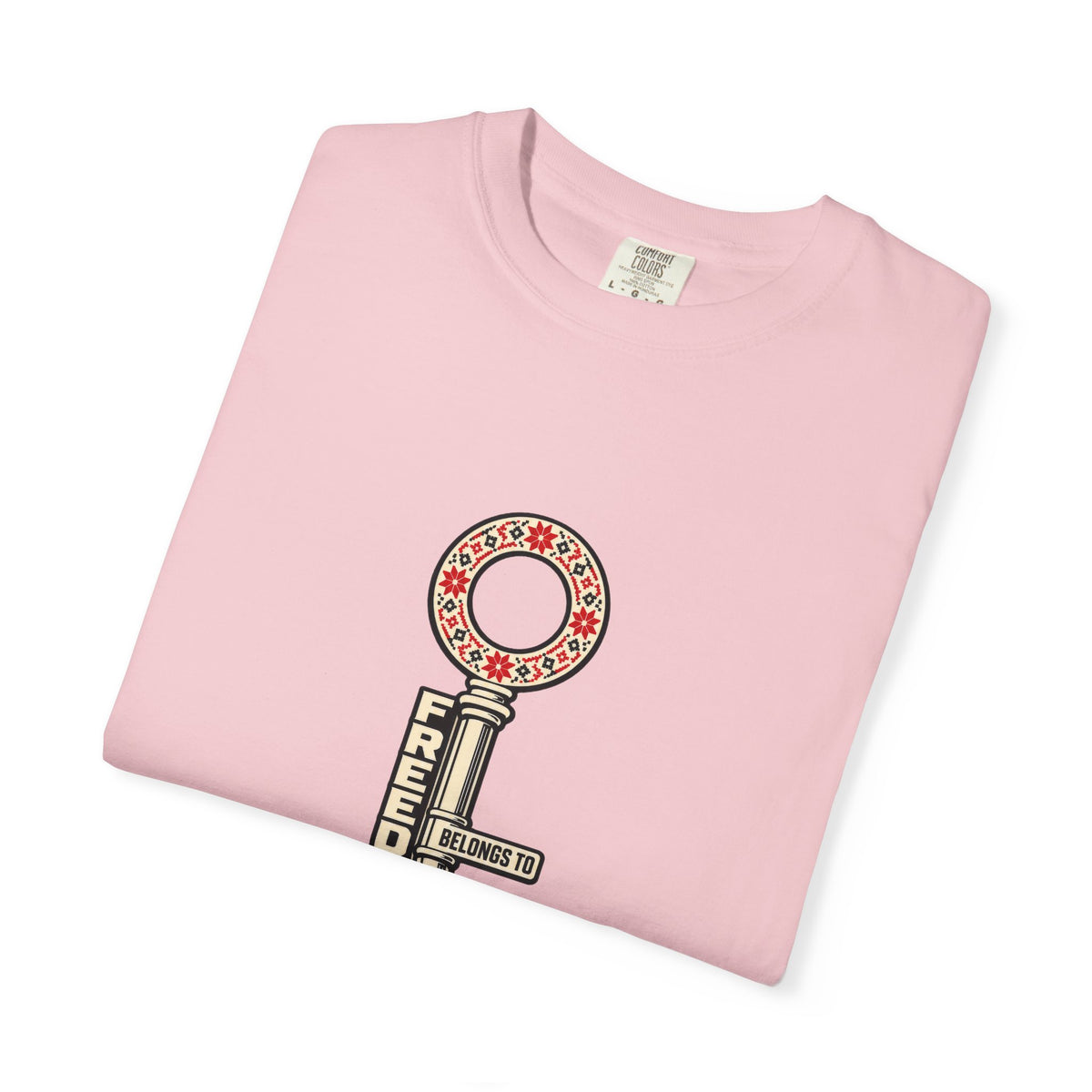 Palestine Freedom Key T-Shirt — Retro Solidarity Graphic Tee
