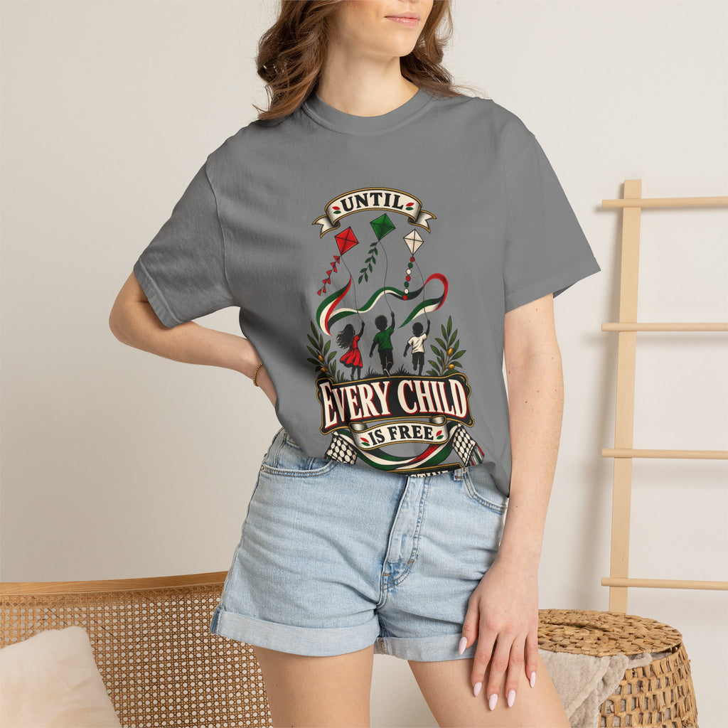 Every Child Is Free Palestine T-Shirt — Solidarity Graphic Tee
