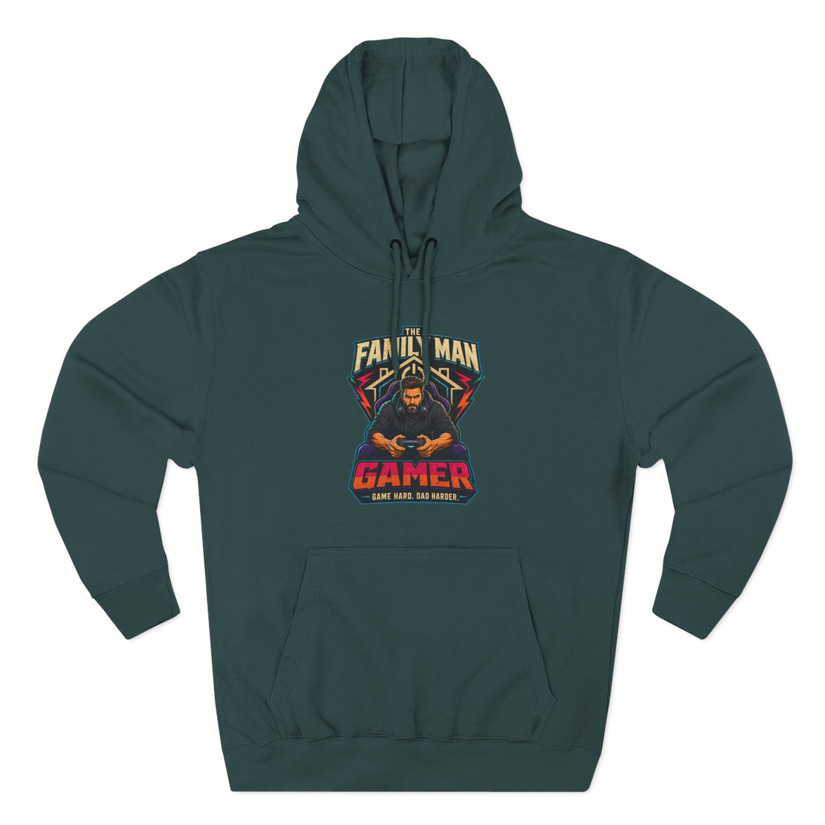 Sweat à capuche "Papa Gamer" — Pull graphique "Papa de famille et Gamer"