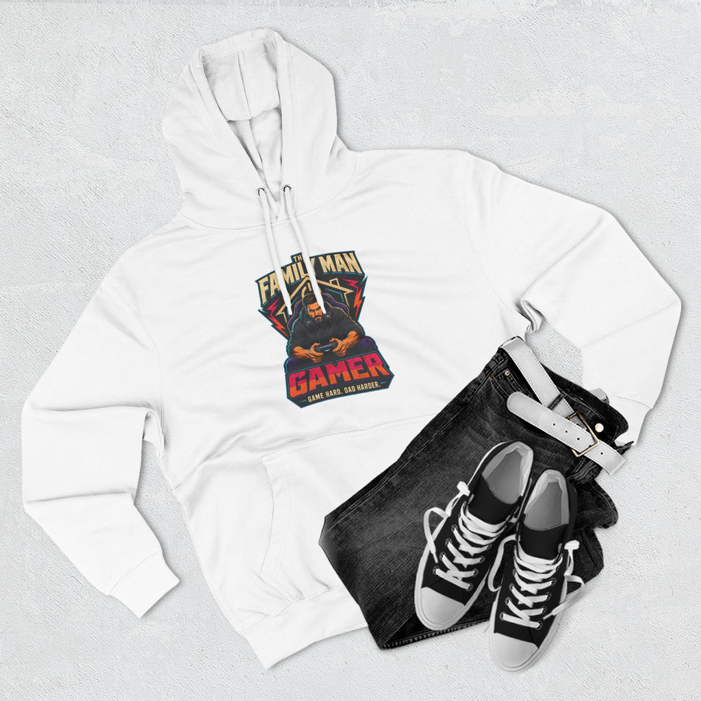 Sweat à capuche "Papa Gamer" — Pull graphique "Papa de famille et Gamer"