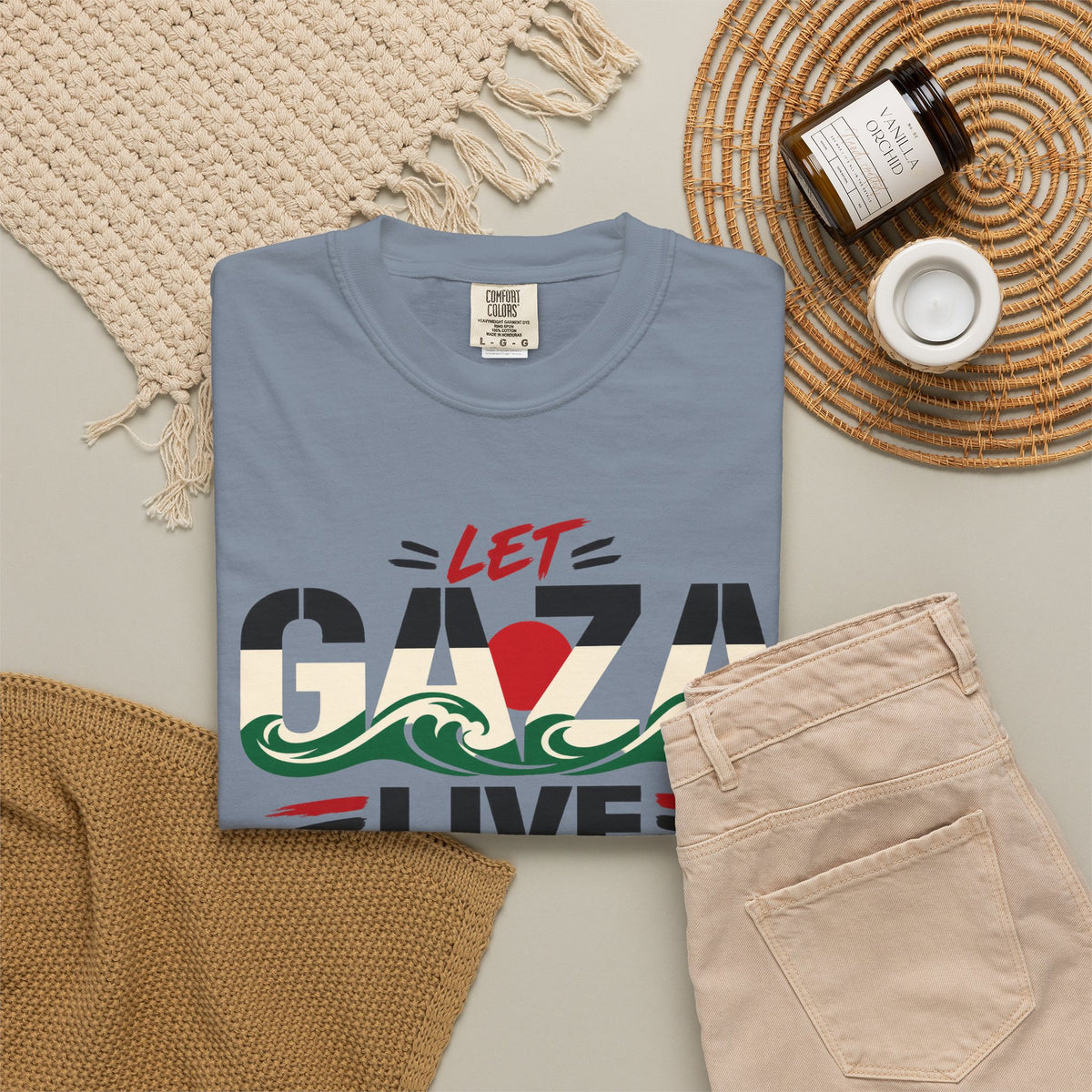 Let Gaza Live T-Shirt — Palestine Support Graphic Tee
