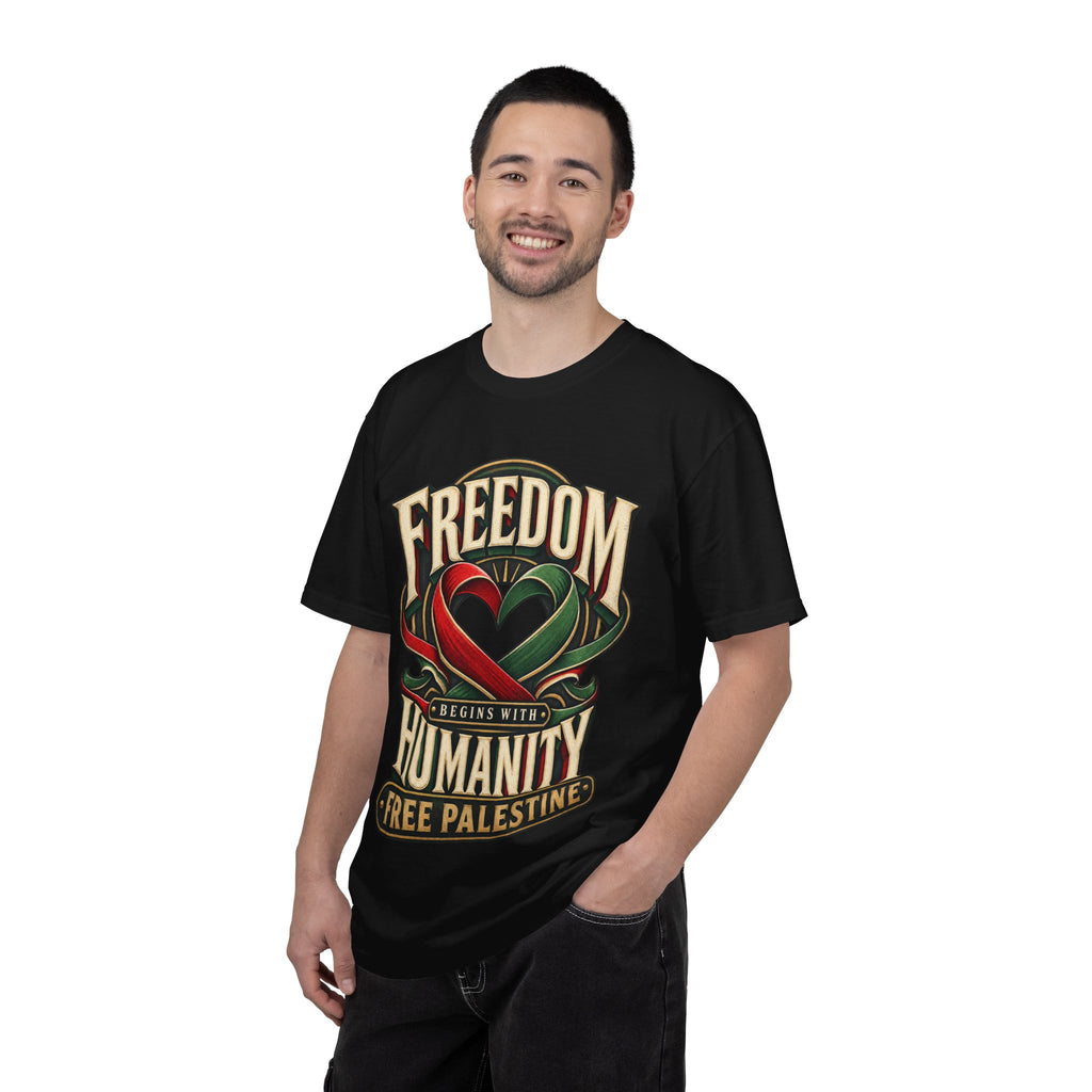 Freedom Begins With Humanity "Free Palestine" T-Shirt