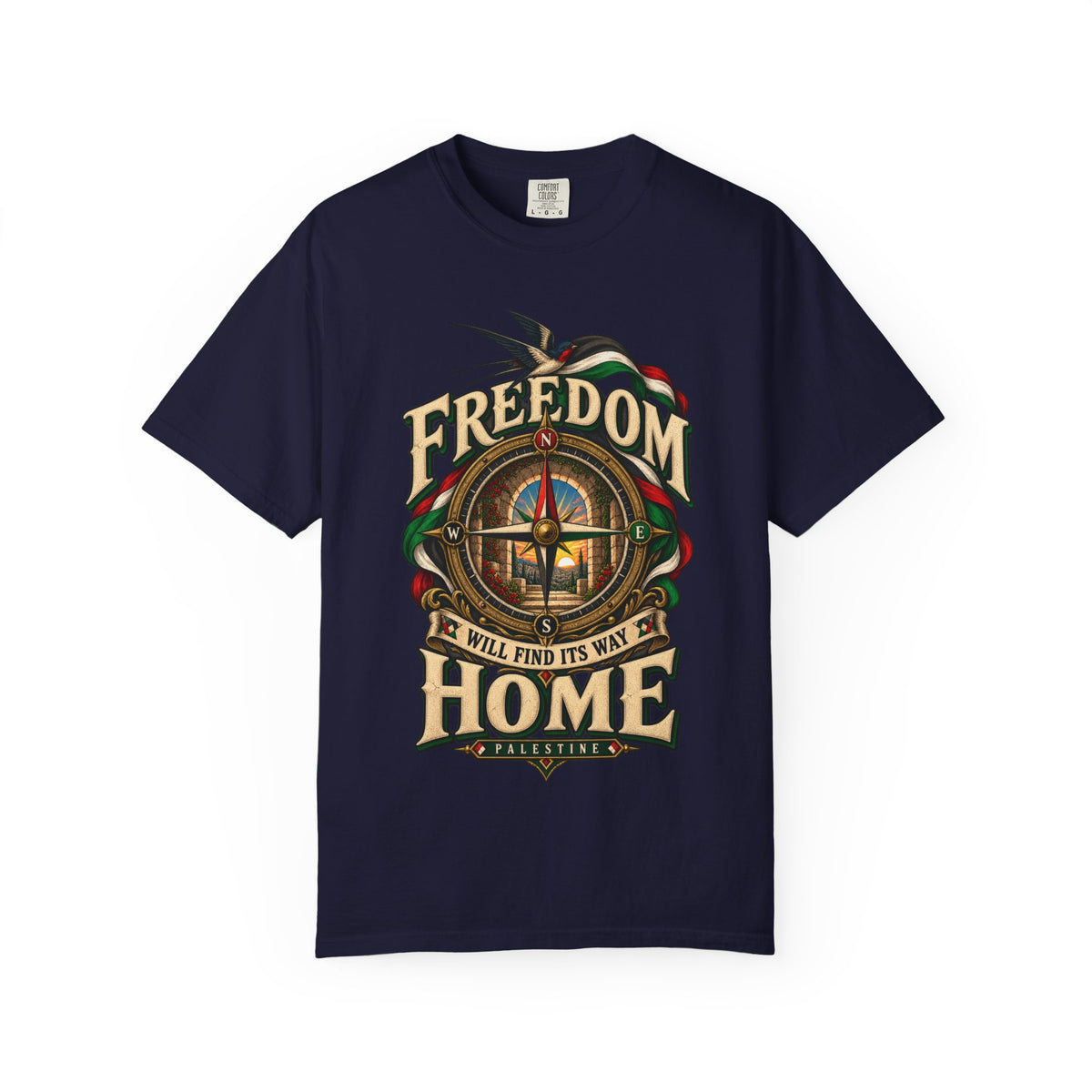 Freedom Will Find Its Way Home T-Shirt — Free Palestine Graphic T-Shirt
