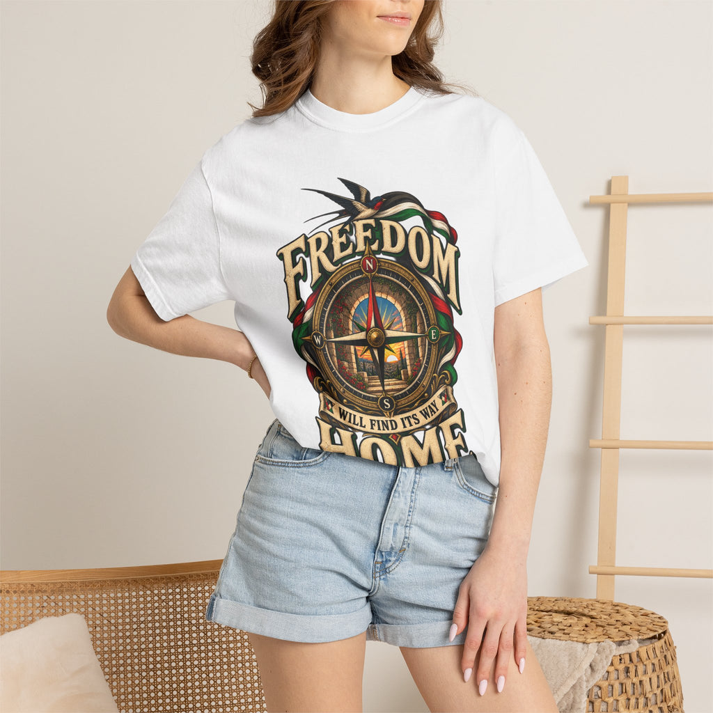 Freedom Will Find Its Way Home T-Shirt — Free Palestine Graphic T-Shirt